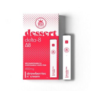 DELTA 8 dessert - Rechargeable and Disposable Vape Pen 450mg (Choose Flavor)