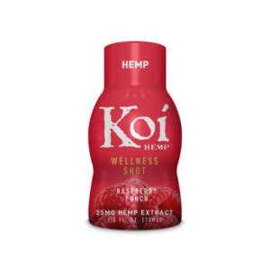 Koi CBD Wellness Shots 25mg – Raspberry Punch (Koi Hemp Drink)