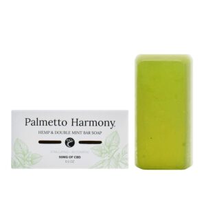 Palmetto Harmony CBD Hemp & Double Mint Bar Soap 50mg