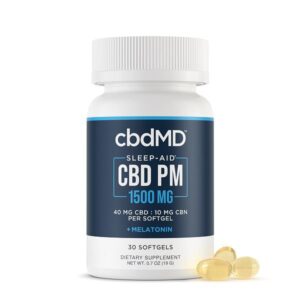 cbdMD CBD Softgel PM Capsules 30 or 60 count (Choose Strength)