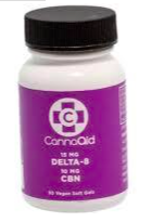 CannaAid Delta 8 THC + CBN Softgels