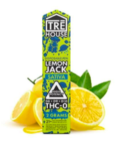 Delta 8 Vape Pen + D9 + D10 + THC-O – Lemon Jack – Sativa 2g