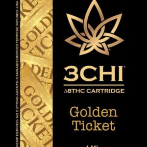 3Chi Delta 8 THC Vape Cartridge - Golden Ticket 1ml