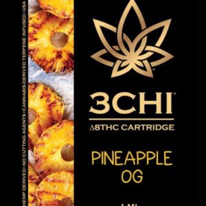 3Chi Delta 8 THC Vape Cartridge - Pineapple OG 1ml