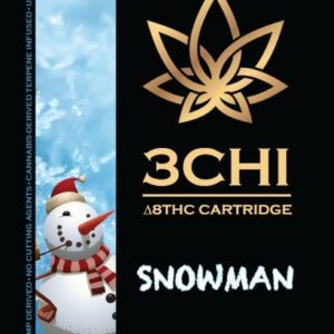 3Chi Delta 8 THC Vape Cartridge - Snowman 1 mL