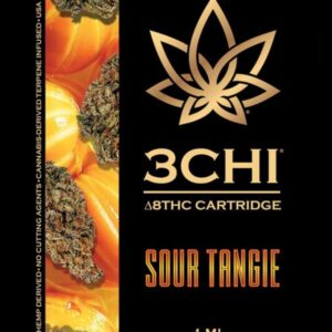 3Chi Delta 8 THC Vape Cartridge - Sour Tangie 1ml