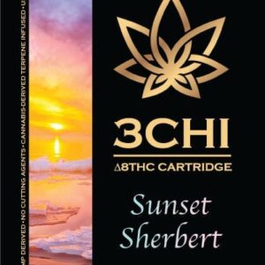 3Chi Delta 8 THC Vape Cartridge - Sunset Sherbert 1 mL